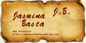 Jasmina Basta vizit kartica